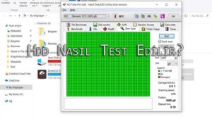 Hdd nasıl test edilir