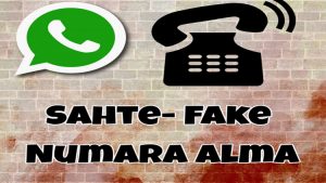 Ücretsiz fake numara alma