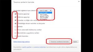 Chrome çerez temizleme nasıl yapılır